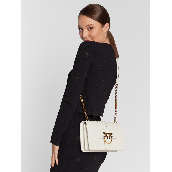 Pinko Táska Pinko Love Classic Icon Simply 15 Cl. AI 22-23 PLTT 1P22TS Y5H7 Avorio Z14Q