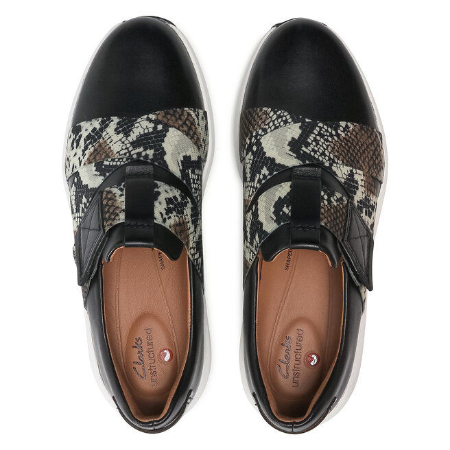 Sneakersy Clarks Un Rio Strap 261586124 Black Combi Leather | eobuwie ...