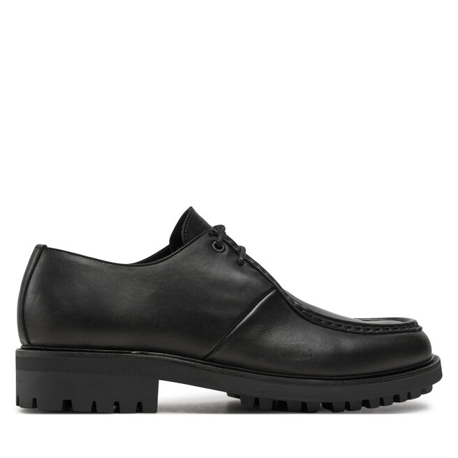 Półbuty Calvin Klein Apron Lace Up Lth - Czarny