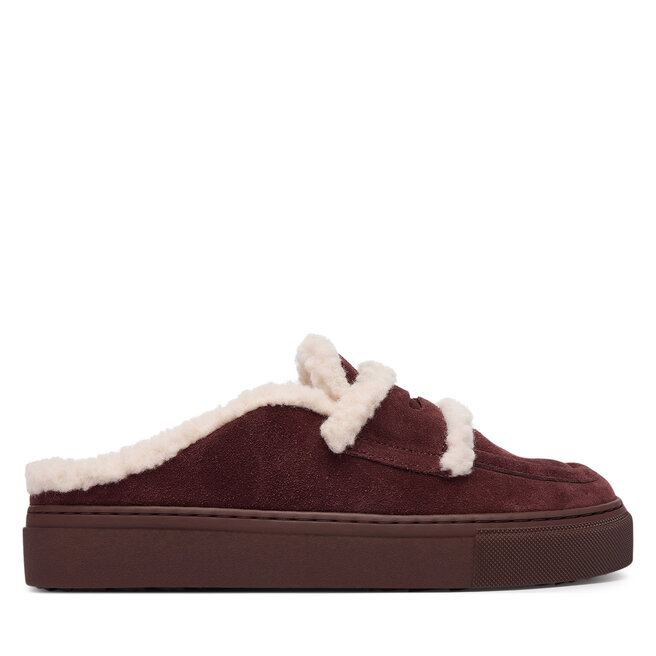 Klapki Inuikii Mule Wool 1004.017.0011 Brązowy ciemny