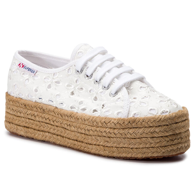 Superga 2790 sales white espadrille