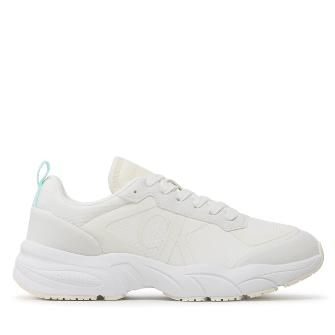 Calvin Klein Jeans Sportcipő Calvin Klein Jeans Retro Tennis Over Mesh Wn YW0YW00946 White/Creamy White 0K6