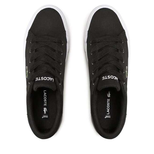 Lacoste black shop canvas shoes