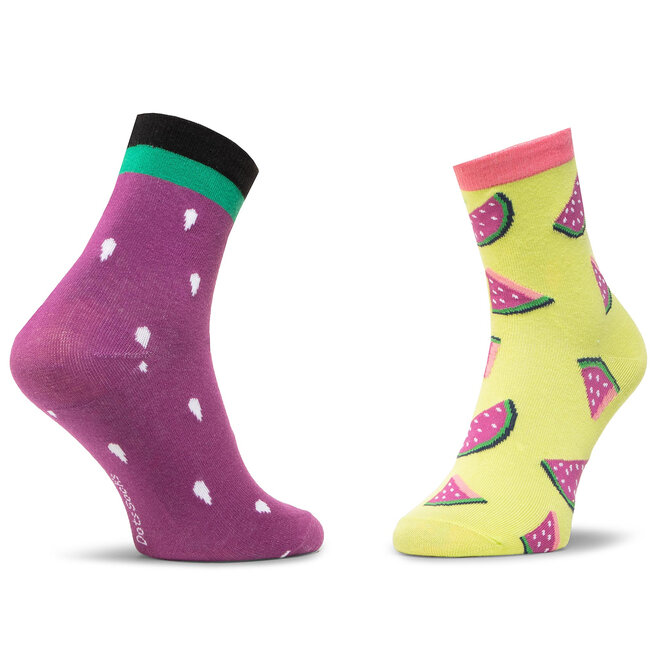 Dots Socks Klasické ponožky Unisex Dots Socks DTS-SX-462-R Fialová