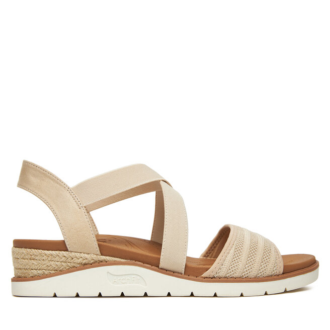 Sandały Skechers BOBS Arch Fit Beach Kiss-Boho Beyond - Beżowy