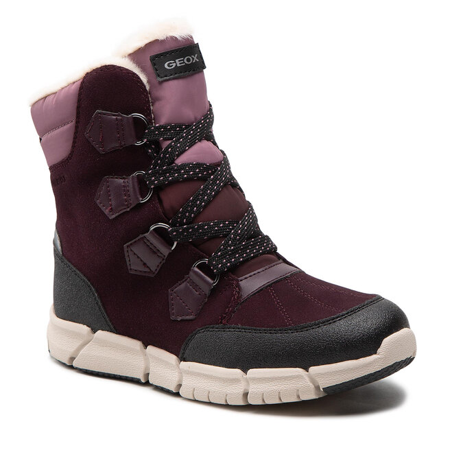 Μπότες Χιονιού Geox J Flexyper GB Abx A J16APA 022FU C7357 D Dk Burgundy