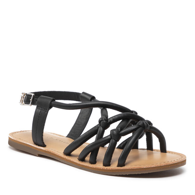 Sandale Tommy Hilfiger Flat Strappy Sandal FW0FW06668 Black BDS