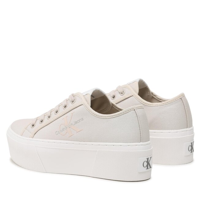 Calvin Klein Jeans Tenisky Calvin Klein Jeans Cupsole Flatform Ny Pearl Wn YW0YW01221 Eggshell/Peach Blush ACF