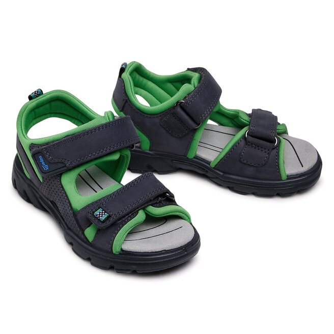 Stivali Unisex Superfit STELLA In Pelle E Tessuto, Grigio: Calzatura Robusta E Idrorepellente Per Bambini Attivi, Chiusura A Strappo