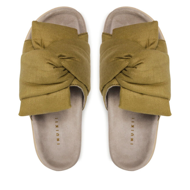 Inuikii Παντόφλες Inuikii Knit Lino 70704-074 Khaki