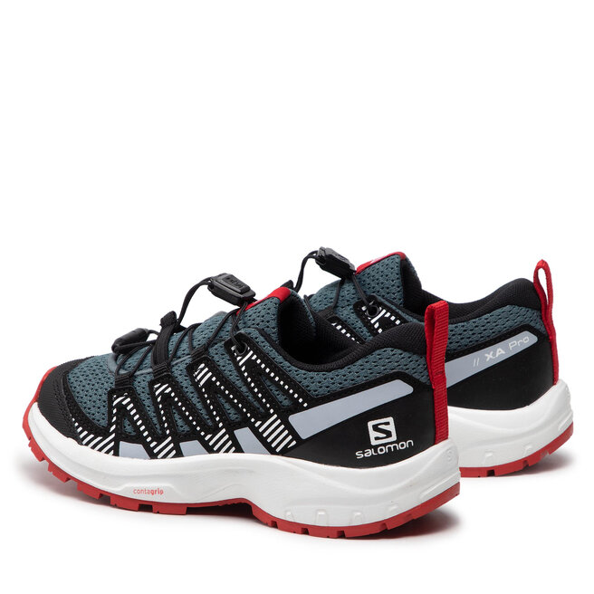 Salomon Scarpe Salomon Xa Pro V8 J 416137 09 W0 Stormy Weather/Zen Blue/Goji Berry