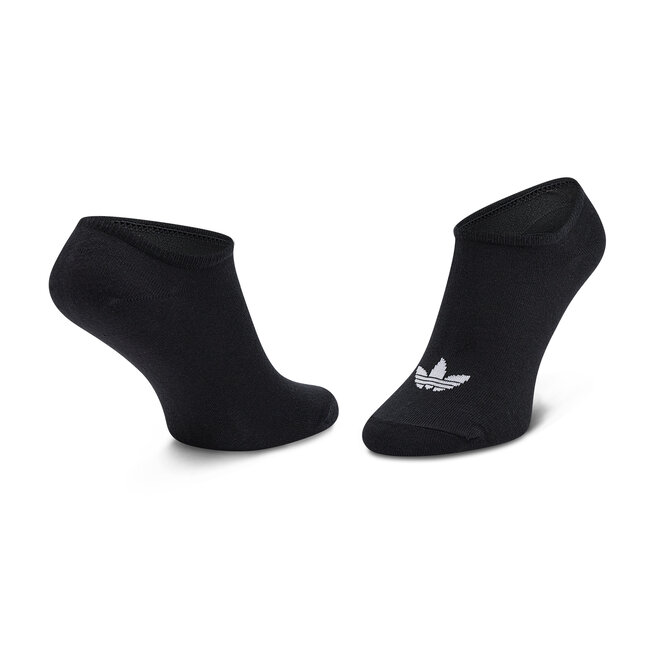 adidas Súprava 3 párov kotníkových ponožiek unisex adidas Trefoil Liner FT8524 White/Black