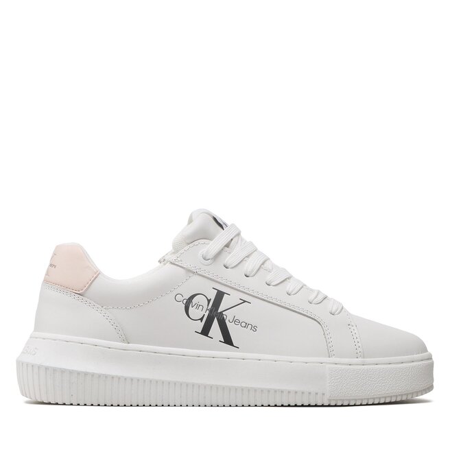 Calvin Klein Jeans Sneakers Calvin Klein Jeans Chunky Cupsole Monologo W YW0YW00823 White/Peach 02T