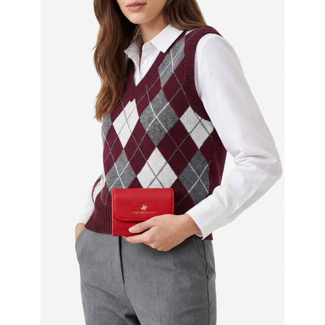 Portfel Beverly Hills Polo Club CWBEO-BHPC-W1-002-SS26 Czerwony -