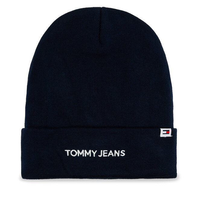 Czapka Tommy Jeans Linear Logo - Granatowy