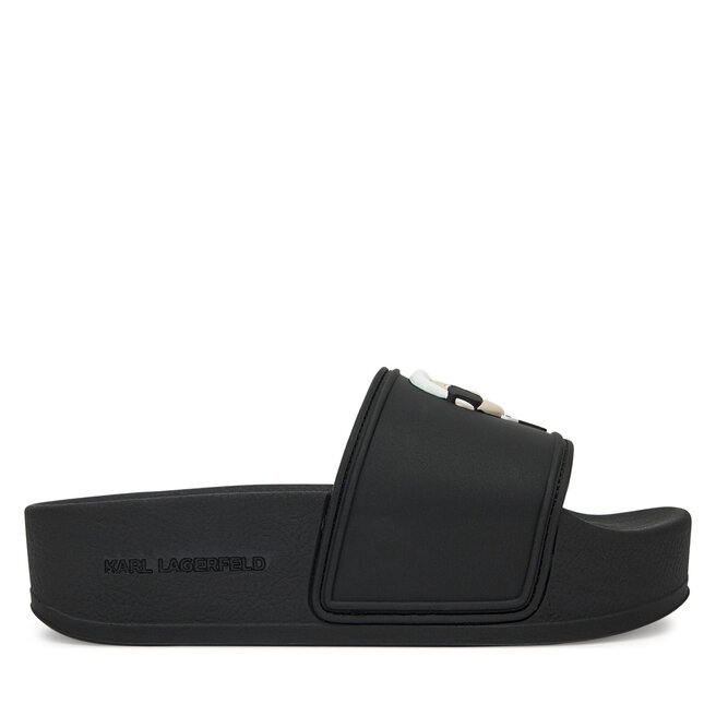 Klapki KARL LAGERFELD Kondo Maxi - Czarny