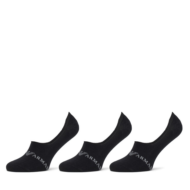 Zestaw 3 par stopek męskich Emporio Armani Underwear 306227 4F254 - Czarny