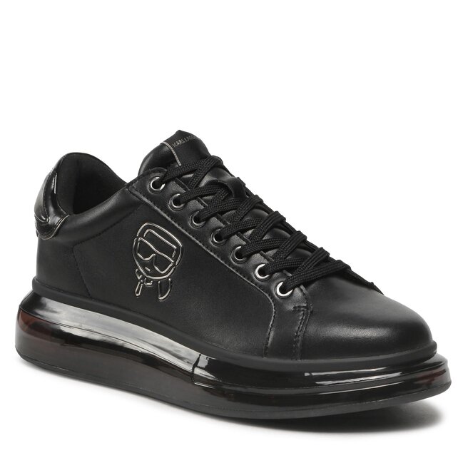 Sneakers KARL LAGERFELD KL52631 Black Lthr/Mono Black imagine noua gjx.ro
