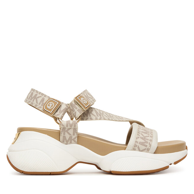 Sandały MICHAEL Michael Kors Bowie Sandal 43S6BWFA1B Kremowy - kobiece