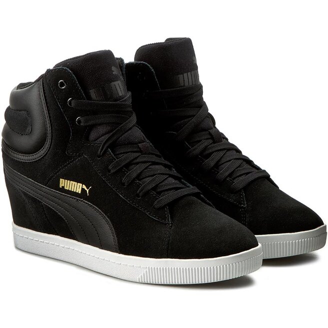 Sneakersy Puma Puma Vikky Wedge 357246 03 Black White eobuwie .pl