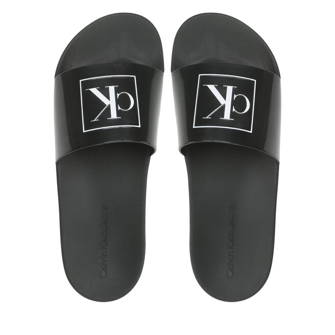 Calvin Klein Jeans Ciabatte Calvin Klein Jeans Truck Slide Monogram Rubber M YM0YM00591 Black BDS