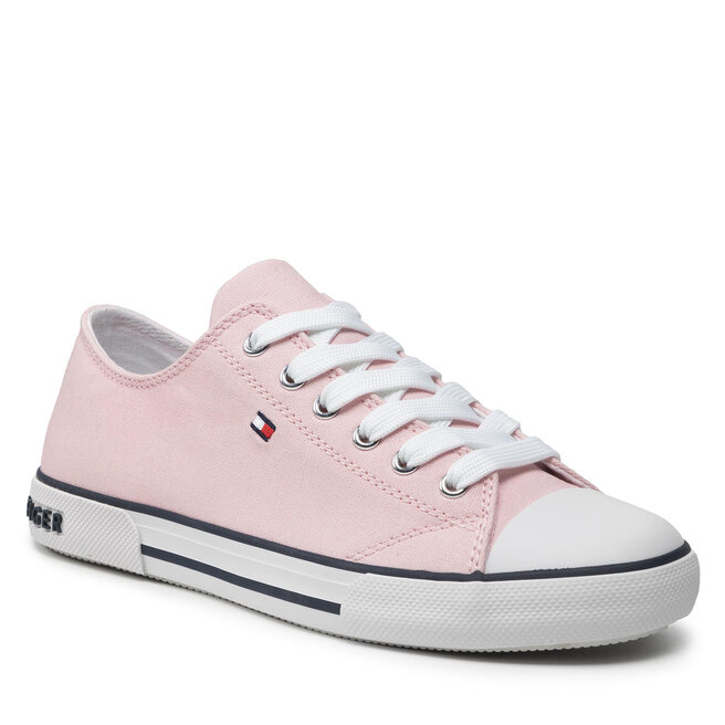 Teniși Tommy Hilfiger Low Cut Lace-Up Sneaker T3A4-32117-0890 S Pink 302