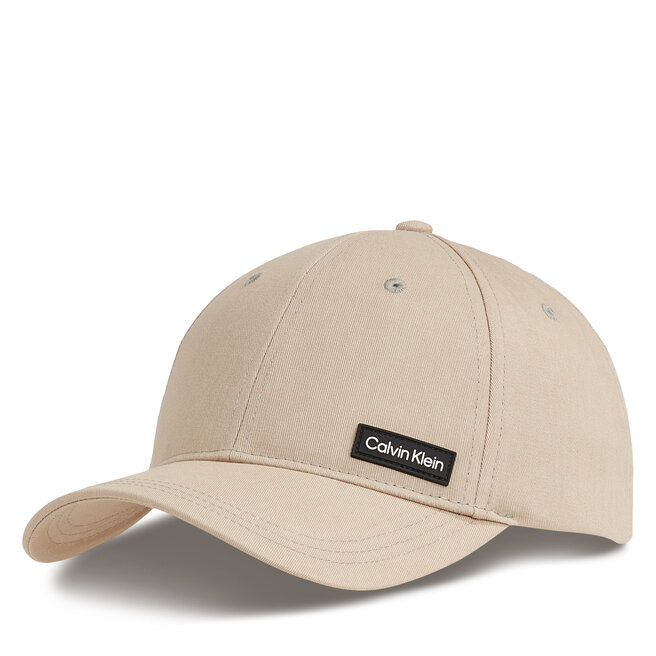Czapka z daszkiem Calvin Klein Essential Patch K50K510487 Beżowy -
