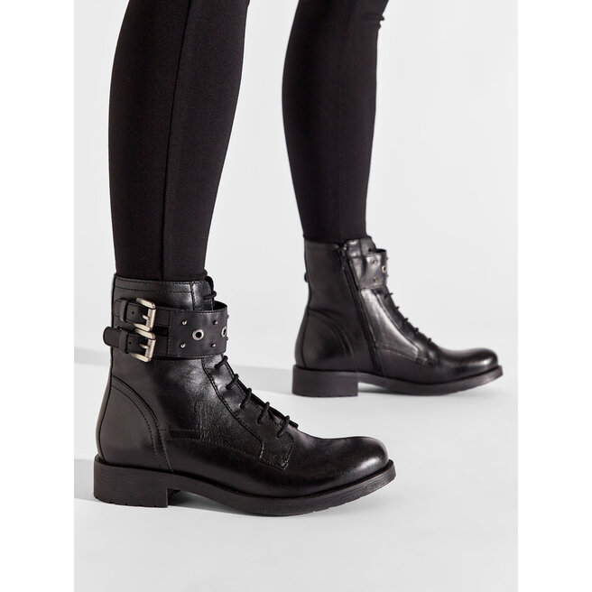 Bottines Geox D Rawelle J D266RJ 000TU C9999 Black chaussures