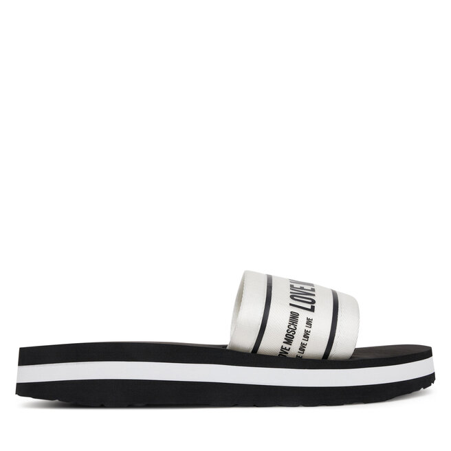 Klapki LOVE MOSCHINO - Biały