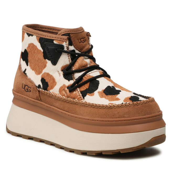 Ugg Tronchetti Ugg W Marin Bootie Cow Print 1121811 CHE
