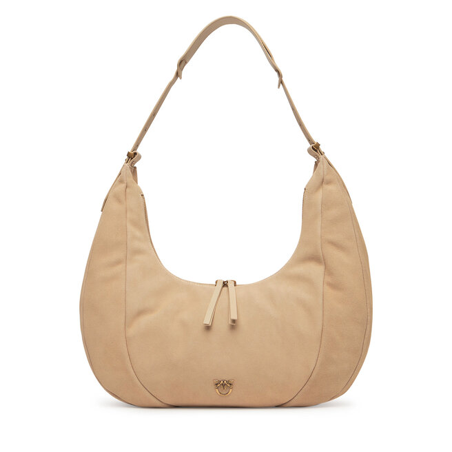 Torebka PINKO Slouchy Hobo Big PE 25 PLTT 104295 - Beżowy