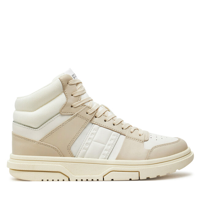 Sneakersy Tommy Jeans The Brooklyn Mid Top - Écru