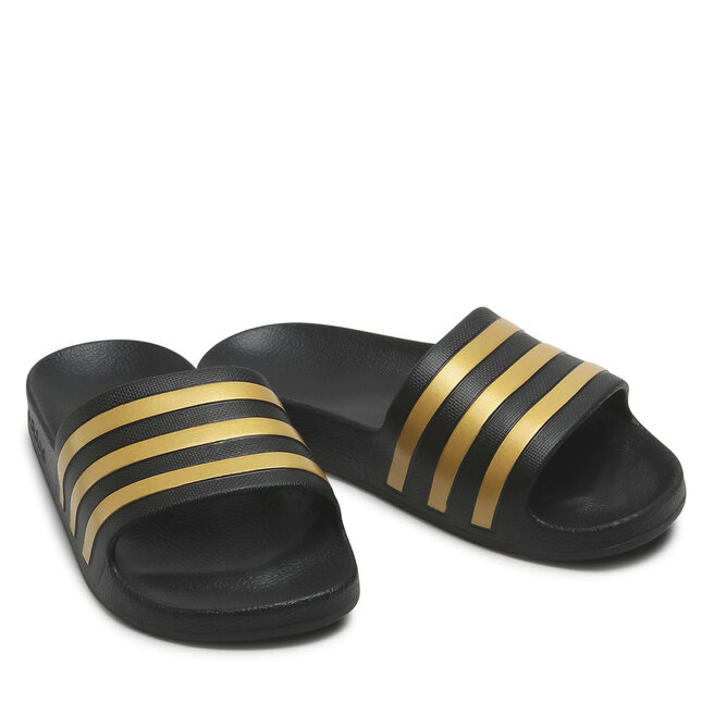 adidas Şlapi adidas adilette Aqua EG1758 Cblack/Goldmt/Cblack