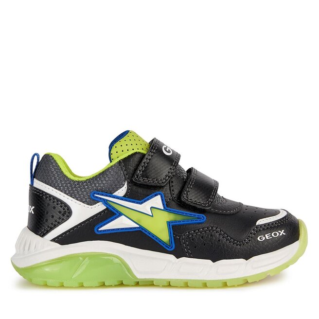 Geox Sportcipő Geox J Spaziale Boy J36CQA 0BU11 C0802 DD Black/Lime