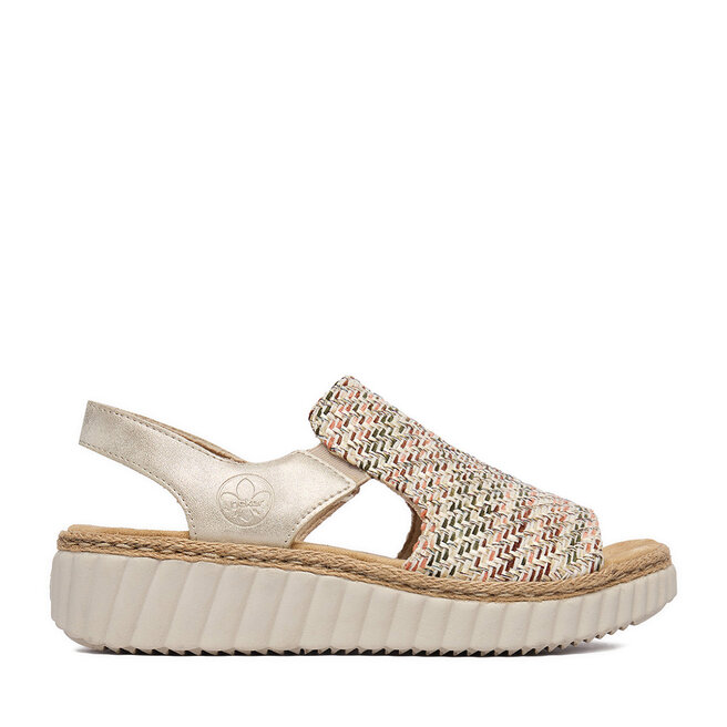 Sandały Rieker CEO-69276-60 Beżowy - kobiece