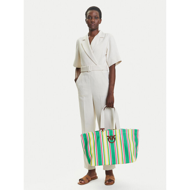 Torebka PINKO Shopping Bag Extra PE 25 PLTT 104754 A2G5 Zielony -