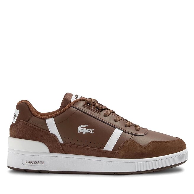 Lacoste Sneakersy Lacoste T-Clip 746SMA0112 Dk Brw/Wht 2A6