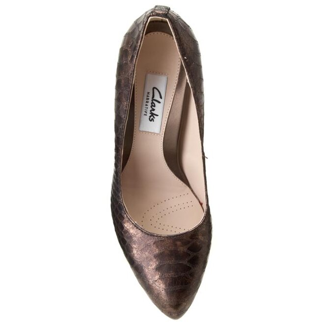Szpilki Clarks Always Chic 261109814 Bronze Metallic eobuwie .pl