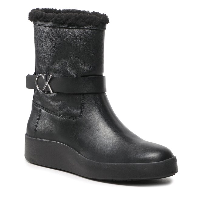 Botine Calvin Klein Crepe Ankle Boot W Ck Hw L Wl HW0HW01261 Ck Black BAX