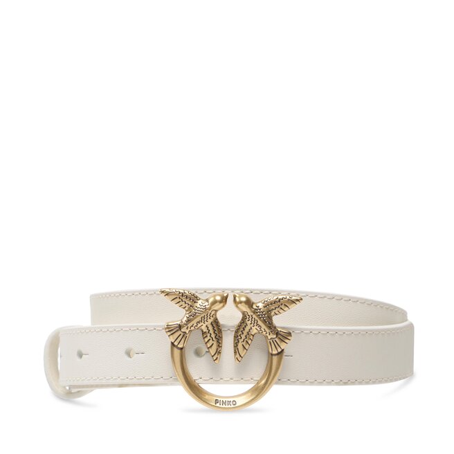 Pasek Damski Pinko Love Berry H2 Belt PE 23 PLT01 100143 - Biały