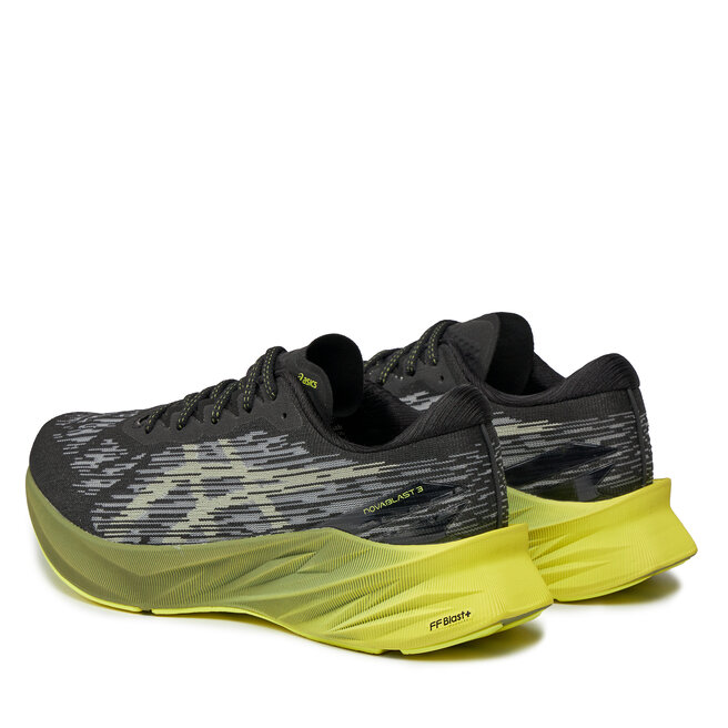 Asics Pantofi Asics Novablast 3 1011B458 Black/Dried Leaf Green 005