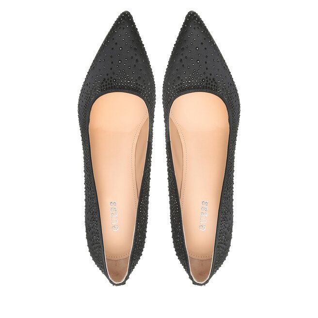 Guess Pantofi cu toc subțire Guess Silks FL5SLK SAT08 BLACK
