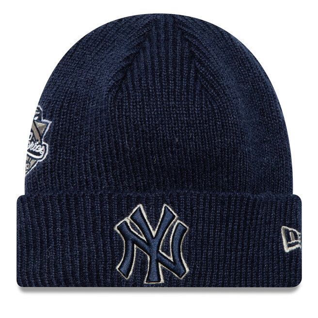 Czapka New Era World Series Patch New York Yankees Cuff Knit Beanie - Granatowy