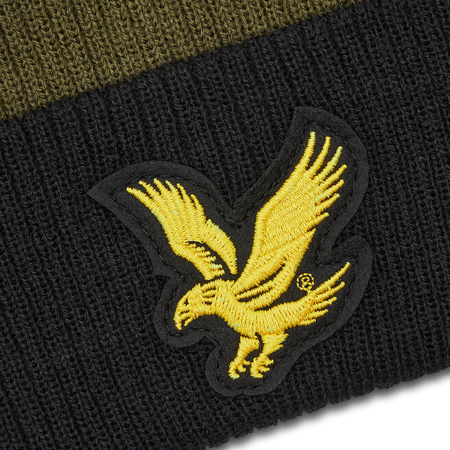 Lyle & Scott Mütze Lyle & Scott Bengal Bobble HE1730A Olive/Jet Black W735
