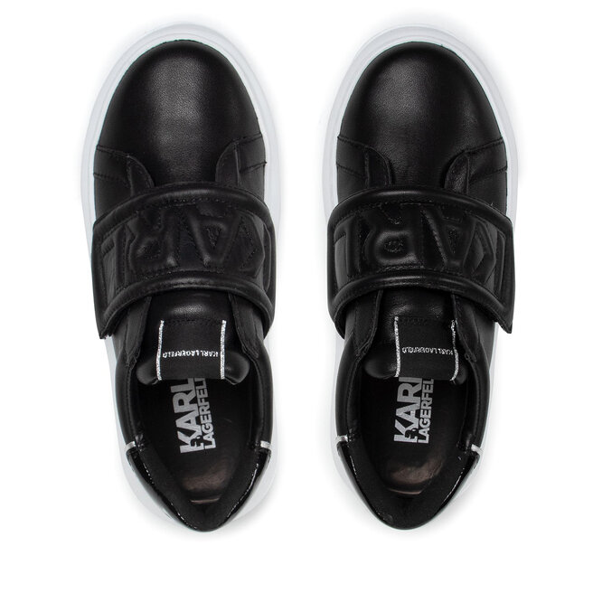 KARL LAGERFELD Sneakersy KARL LAGERFELD KL62537 Black Lthr
