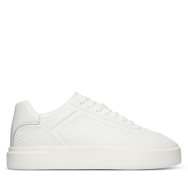 Sneakersy Calvin Klein Beasket Cup Oxf Lup Hf Aop Lth HM0HM02132 Biały - męskie
