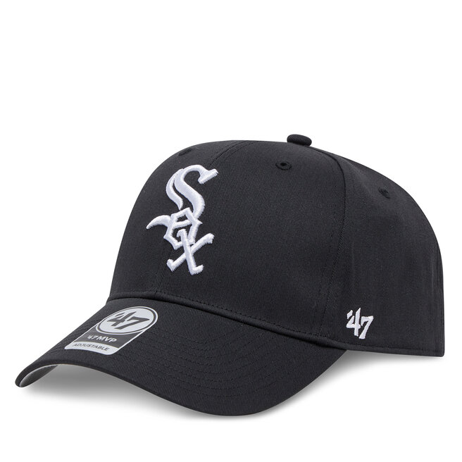 Czapka z daszkiem 47 Brand MLB Chicago White Sox Raised Basic '47 MVP - Czarny