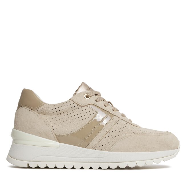 Sneakersy Geox D Desya D3500A 022HH - Brązowy