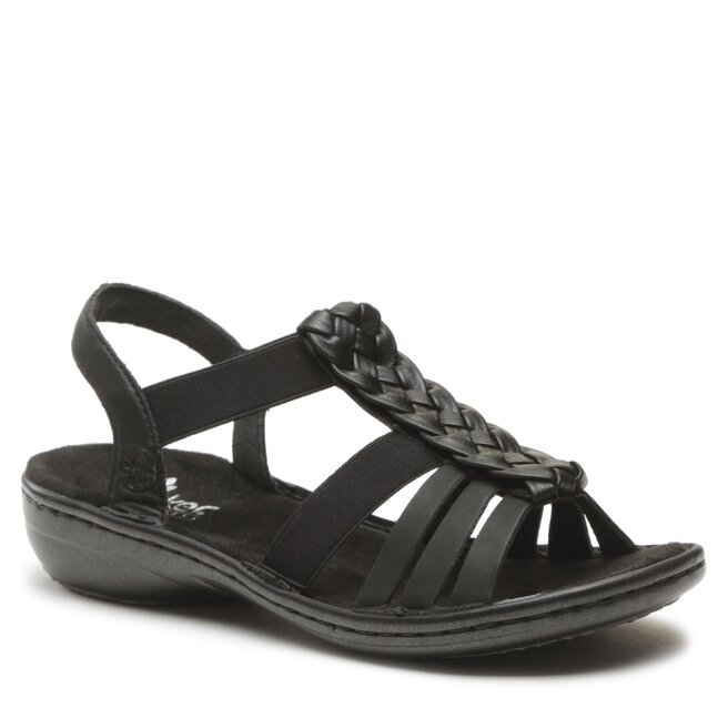Σανδάλια Rieker 60809-00 Schwarz
