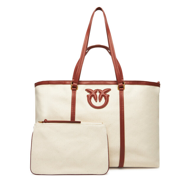 Torebka PINKO Miranda Shopper Extra PE 25 PLTT 104715 - Beżowy